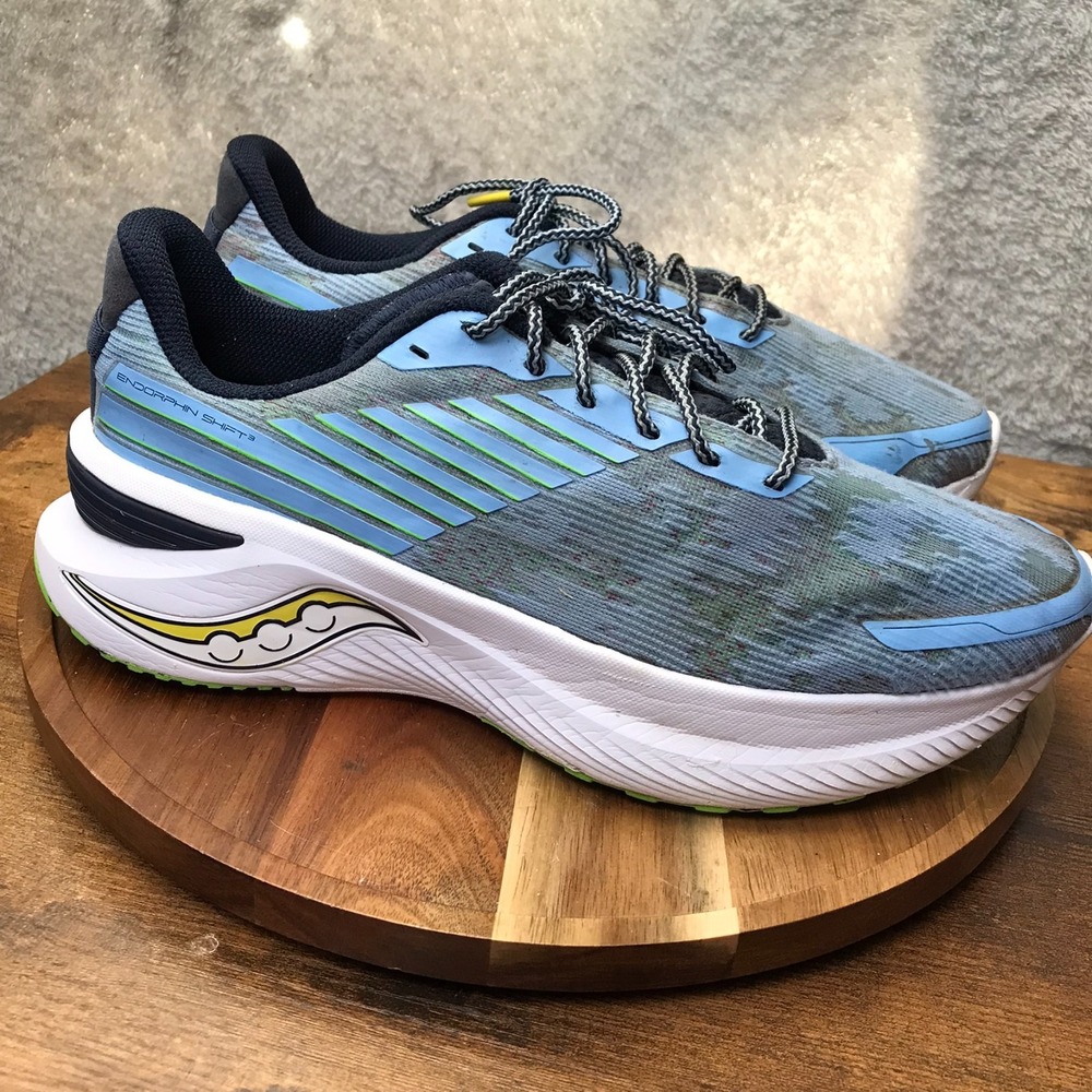 Saucony Endorphin Shift 3 Mens 10 Ether Blue Training Gym Running Sneakers Shoes